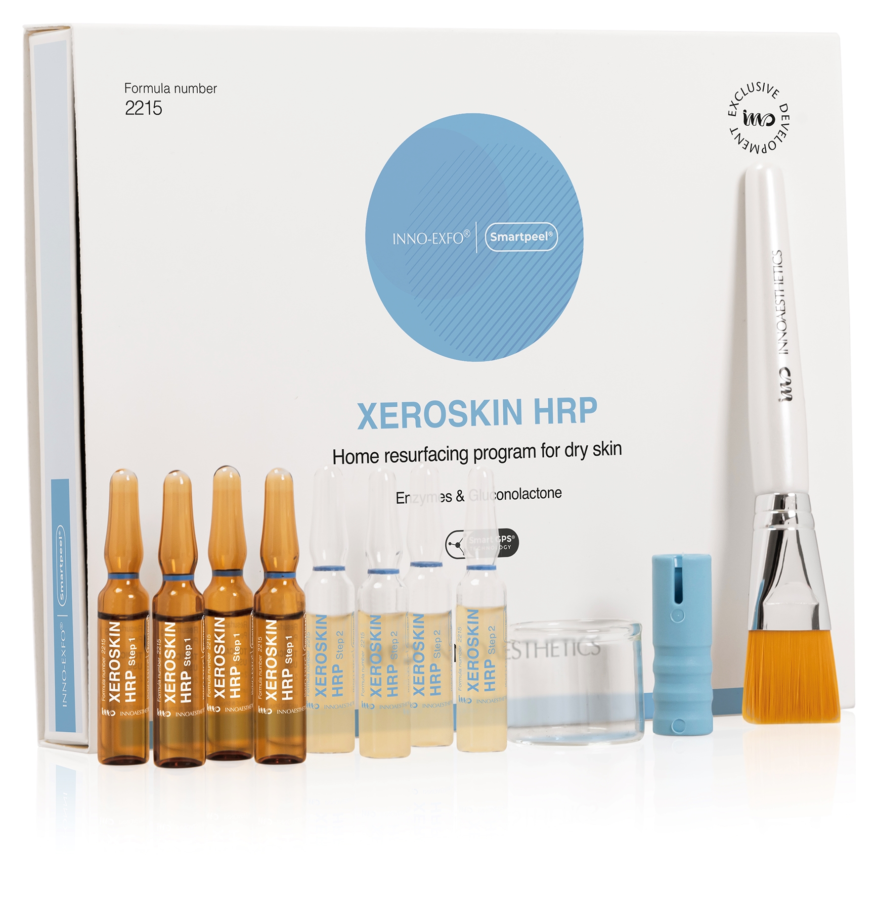 INNO Exfo Xeroskin Peel HRP: Intensives Feuchtigkeitsprogramm für trockene und schuppende Haut, 4+4 x 2 ml